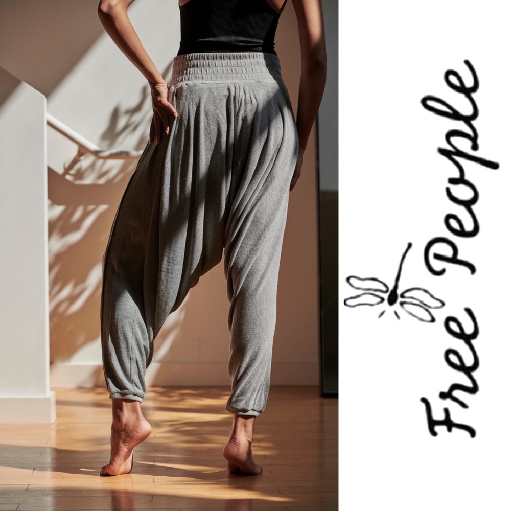 NEW FREE PEOPLE MOVEMENT Harem Pants Super Soft Modal Flowy NWT Sz S - Picture 2 of 5